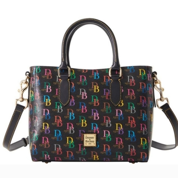 🔹️Dooney & Bourke 🔹️DB75 Multi Top Handle Tote - Black - Picture 1 of 6